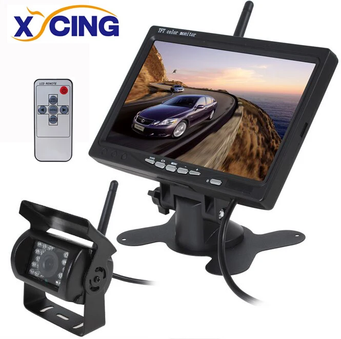 XYCING 7 Inch 800 x 480 Color TFT LCD 2 4GHz Wireless Monitor Wireless 18 IR