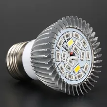 (2/Pack) 18 LEDs Grow Light 18W IR UV Full Spectrum Grow Bulb 85~265V Indoor Plants Lamp For Flower Seedling Hydroponic System