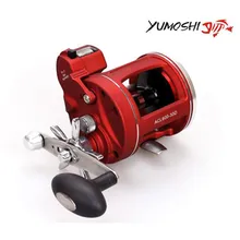 YUMOSHI новые 12 шариковых подшипников барабанные катушки для приманки рыболовные катушки Приманка снасти Троллинг лодка морская круглая Катушка