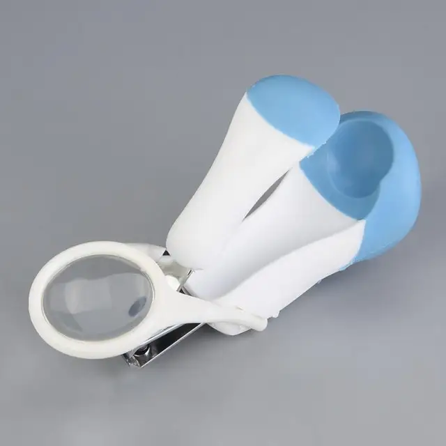 Baby Nail Clipper With Magnifying Glass Newborn Finger Manicure Nail