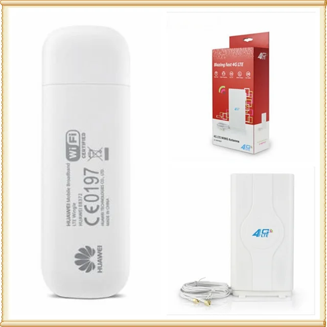 E8372 150 Мбит/с LTE Wifi модем E8372h 153 4Gusb ключ + 4G усилитель Сигнала Антенна 2 м кабель