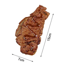 Искусственные приготовленные стейк искусственный Моделирование мясо еда домашние вечерние кухонный шкаф украшение стола реквизит для фотосъемки