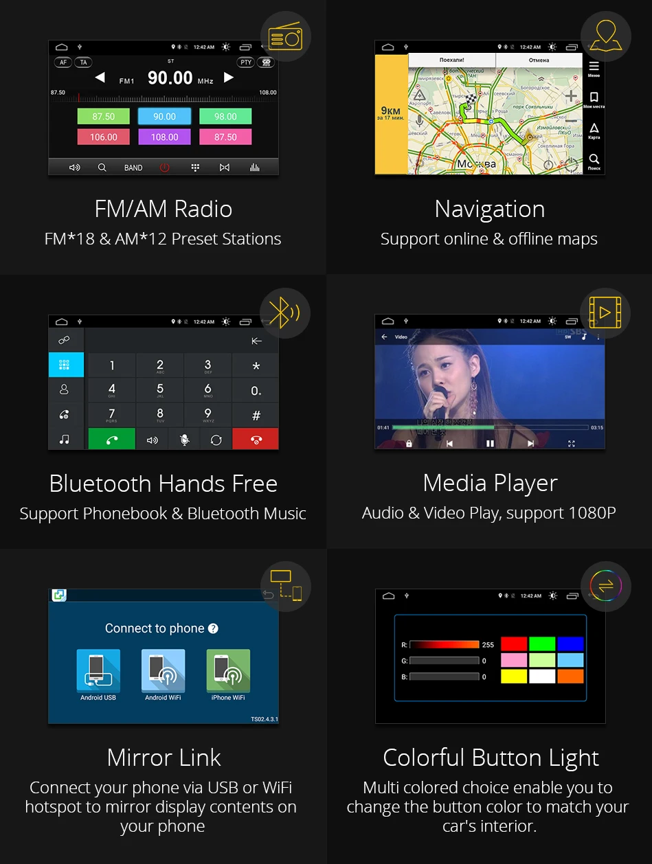 Top Ownice K2 2Din 10.1 inch HD android octa 8 core 2 Din Universal car radio stereo DVD Player GPS Navigation TPMS 4G Carplay 19