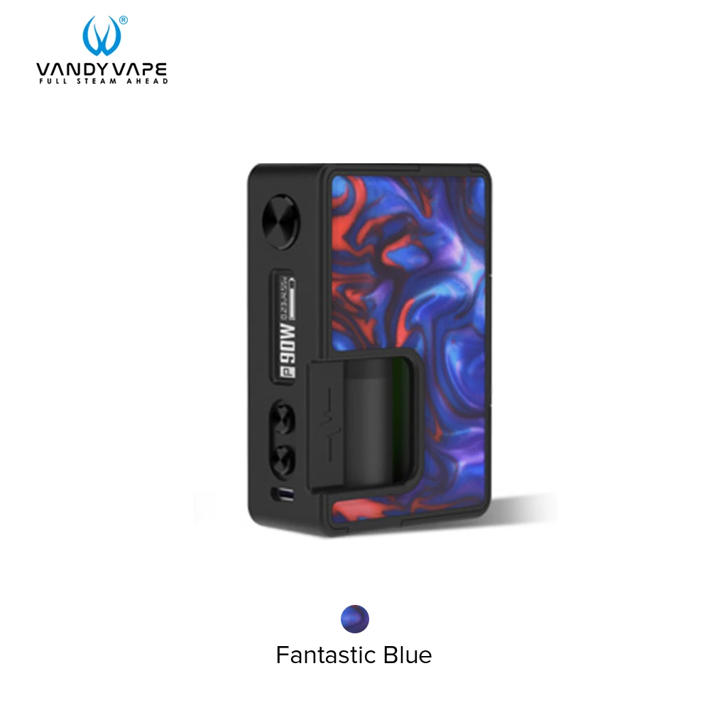 ВАНДИ vape 90 Вт импульсный X RDA мод для Vandyvape PULSE X BF Kit электронная сигарета без единого 18650/20700/21700 Батарея - Цвет: Fantastic Blue