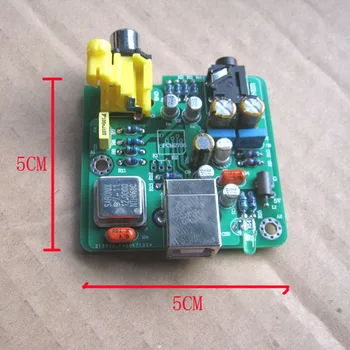 

PCM2706 USB DAC decoder USB to coaxial tape, USB external sound -card.