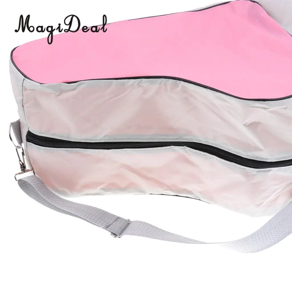MagiDeal Portable Large-capacity Inline Roller Skating Boots Bag Ice Skating Bag Hockey Skate Shoulder Bag Equipment Bag Pink 