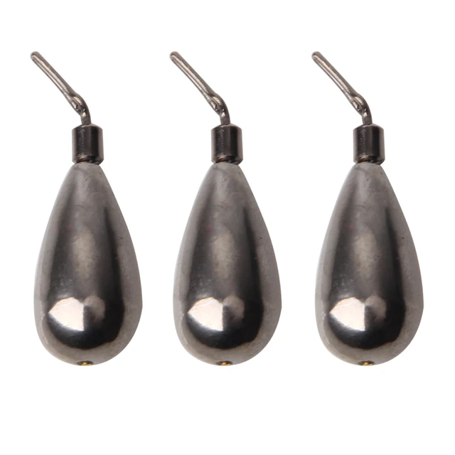 10pcs/lot 3.5g 5g7g 10g 14g Fishing Sinker Weights Tear Drop Shot