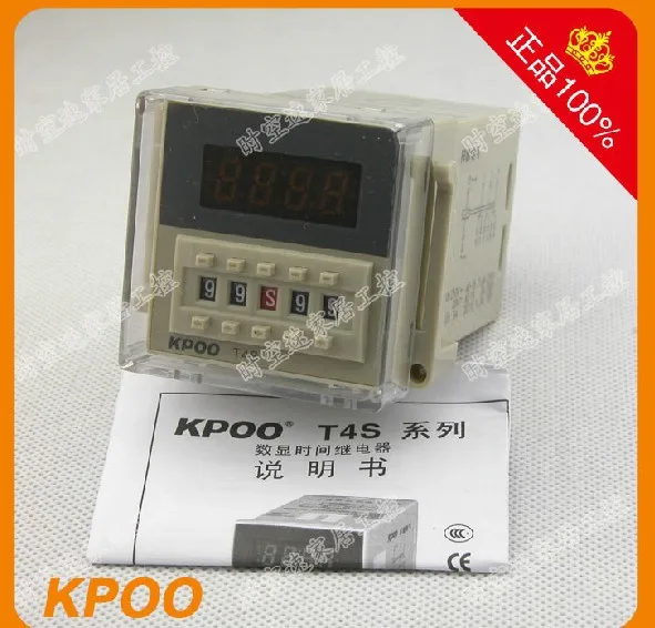 ФОТО Cape count T4S-E significantly delay time relay with two groups instantaneous conversion AC220V 11 feet