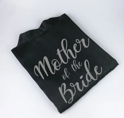 C & Fung черный Халат серебристо серый атласный халат с надписью sister of the bride