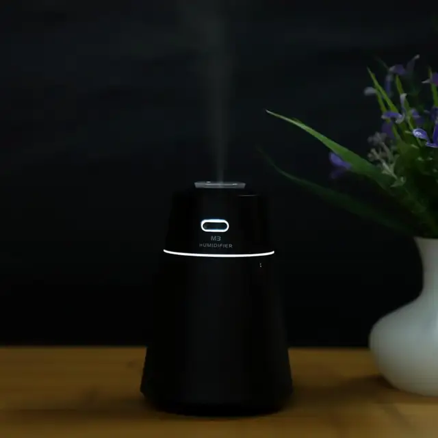 250ML USB Mini Ultrasonic Air Aroma Humidifier for Home Essential Oil Diffuser Atomizer Air Freshener Mist Maker with LED Light
