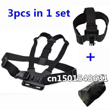 Harness Adjustable Chest Belt Elastic Camera Head Strap Mount Bag For Gopro Hero 3 4 SJ4000 Accessories Black Edition | Электроника