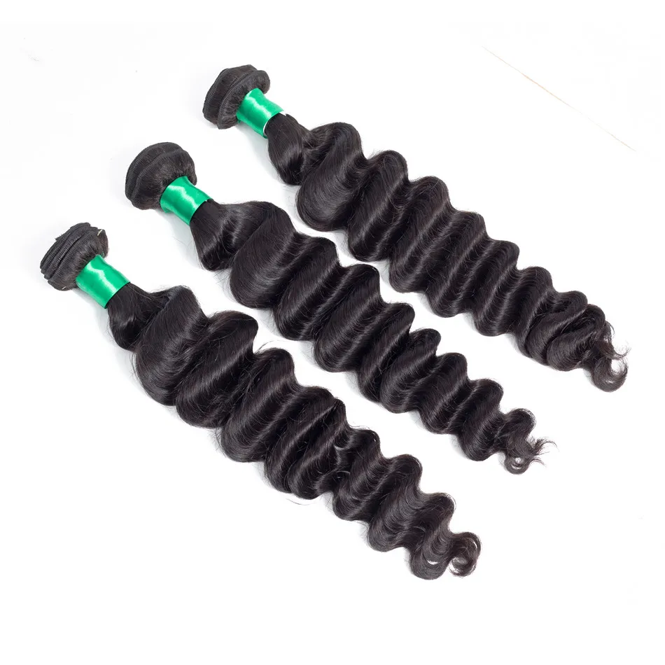 Brazilian Hair Weave Bundles 4 Pcs/Lot Loose Deep Wave 4 Bundles Deal Remy Human Hair Extensions Natural Black Free Shipping Brazilian Hair Weave Bundles 4 Pcs/Lot Loose Deep Wave 4 Bundles Deal Remy Human Hair Extensions Natural Black Free Shipping