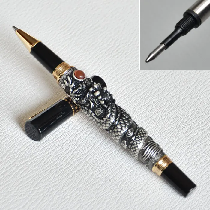 Шариковая ручка JINHAO СЕРЫЙ FLY DRAGON PLAY жемчуг Кристалл Бизнес Офис STATIOENRY лучший