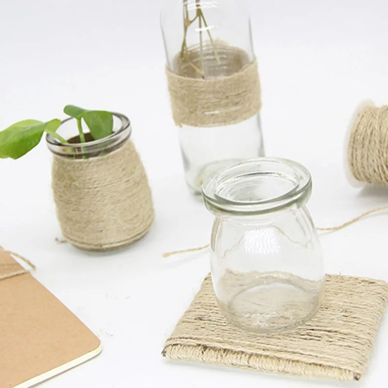 

Natural Jute Twine Burlap String Florists 10m Woven Ropes Hemp Wrapping Cords Wedding Decoration DIY Scrapbooking Craft Decor