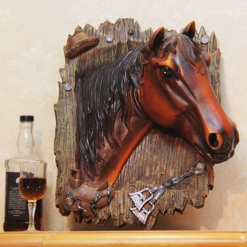 

Vintage Crative Wall Decoration Hangings Horse Shape Mounted Hook Rack Coat Hat Bag Gate Living Room Luxury Home Decor Christmas