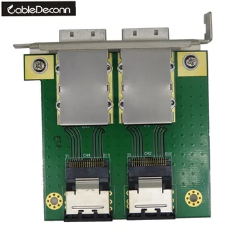 

2 Ports Mini SAS for Internal SFF-8087 sas 36P to External sas26P SFF-8088 Front Panel PCI SAS Card Adapter 2017 Hot Product