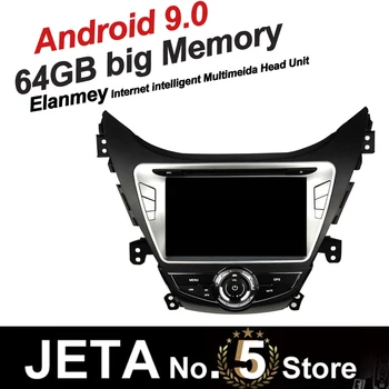 

Fit for HYUNDAI Elantra Avante I35 2011 2013 Car Radio GPS Music player tape recorder Android 9.0 64GB big memory DSP equalizer