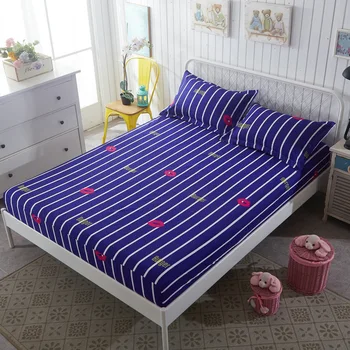 

Promotion Mattress Protective Cover Dot Flower Stripe Mattress Cover Mattress Protection Pad Fitted Sheet Single Double Size