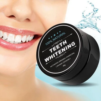 

Whitening tooth powder to tooth stains yellow bright white teeth active bamboo charcoal quick-acting whitening tooth