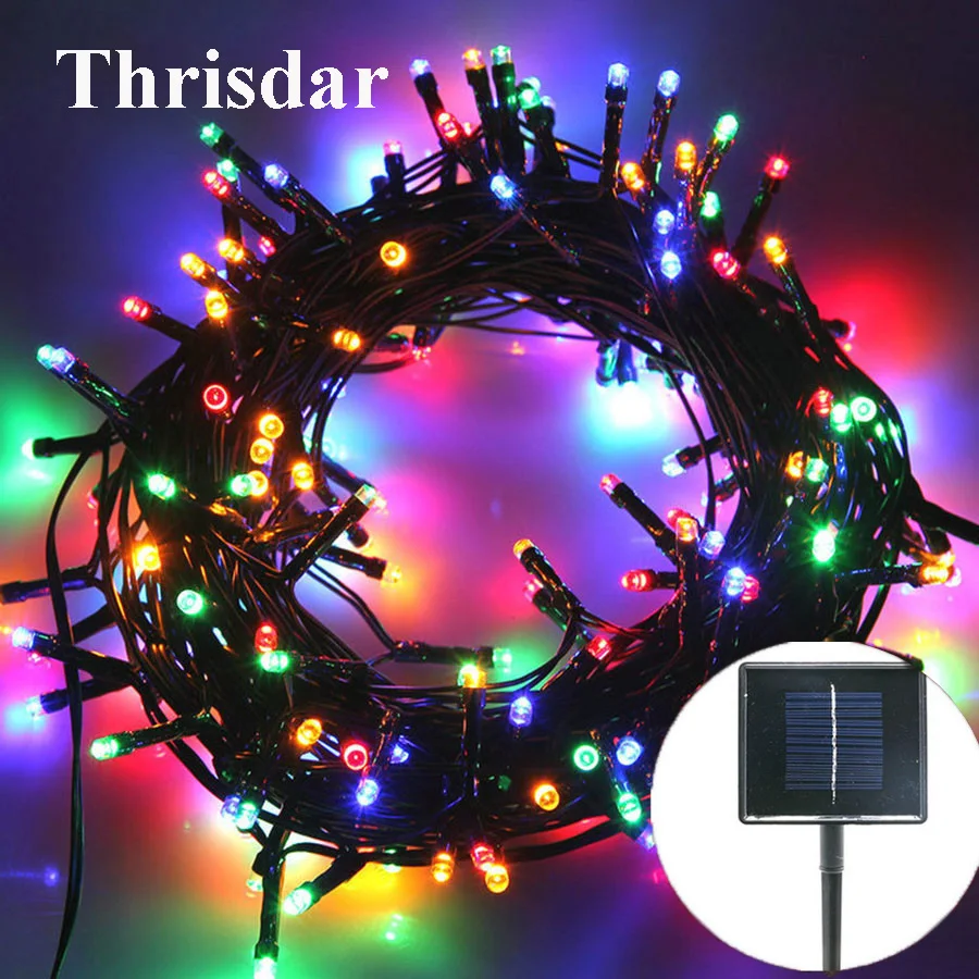 

Thrisdar 12M 22M Solar Led string Fairy Light Garland 8 Mode Outdoor Garden Fence Christmas Party Wedding Holiday Fairy Light
