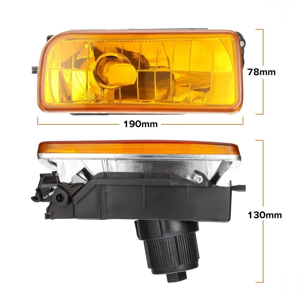 2 шт Автомобильные противотуманные фары для BMW E36 1992 1993 1994 1995 1996 1997 1998 Передний бампер автомобиля прозрачные стеклянные линзы