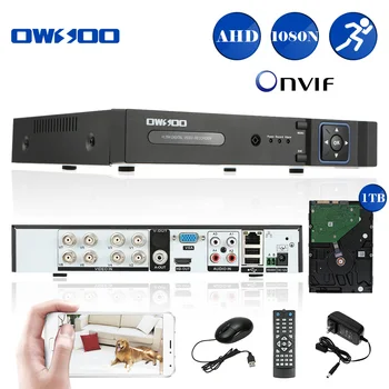 

OWSOO 1080N AHD 8CH DVR CCTV System With 1TB Seagate HDD Onvif Phone Control CCTV 8CH DVR Recorder For Security Surveillance