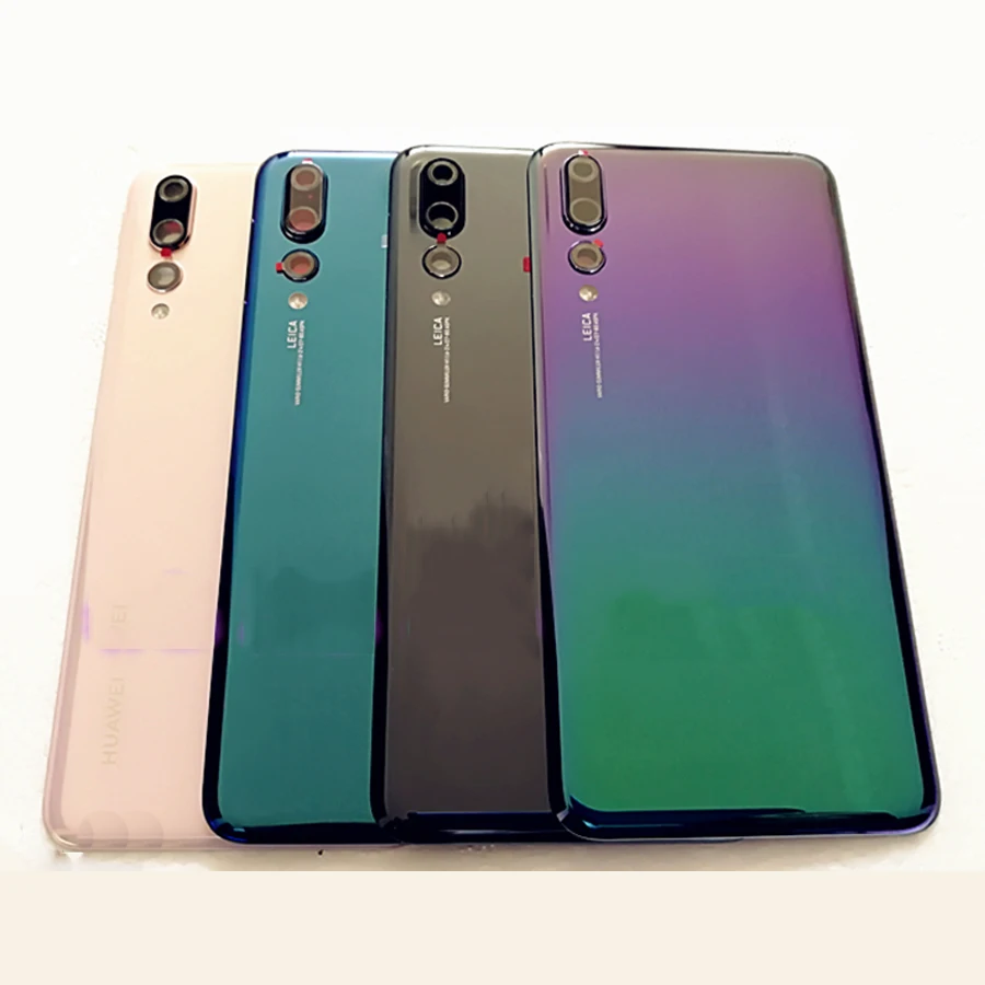 Оригинальное стекло для huawei P20 PRO Задняя крышка батареи задняя дверь Корпус чехол стеклянная панель Замена+ объектив камеры+ клей