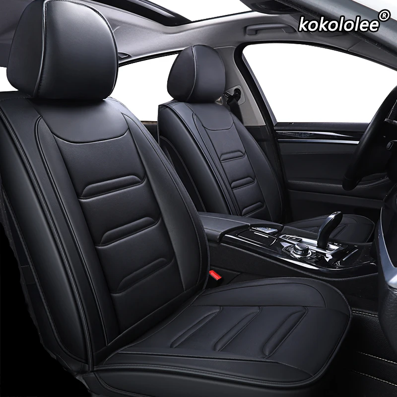 

kokololee leather car seat cover For mitsubishi pajero 4 2 sport outlander xl asx accessories lancer covers for vehicle seats