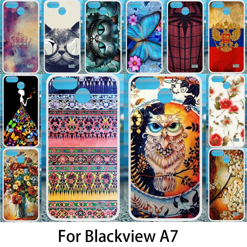 

Akabeila Soft Case For Blackview A7 A7 Pro Silicon Cases DIY Patterned For Blackview A7 Pro Anti-knock Cover Coque
