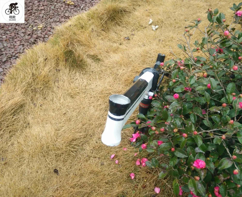 Top Kalosse Folding bicycle frame  26 inch  wheels  DIY  colors   travel  165mm Full suspension   mountain  bike frame 2