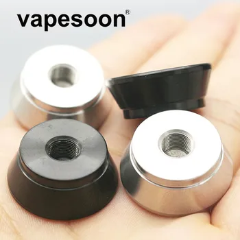 

10pcs Stainless steel Atomizer Stand Base Holder black silver E cigarettes Accessory with 510 thread screw for vape RTA RDA tank