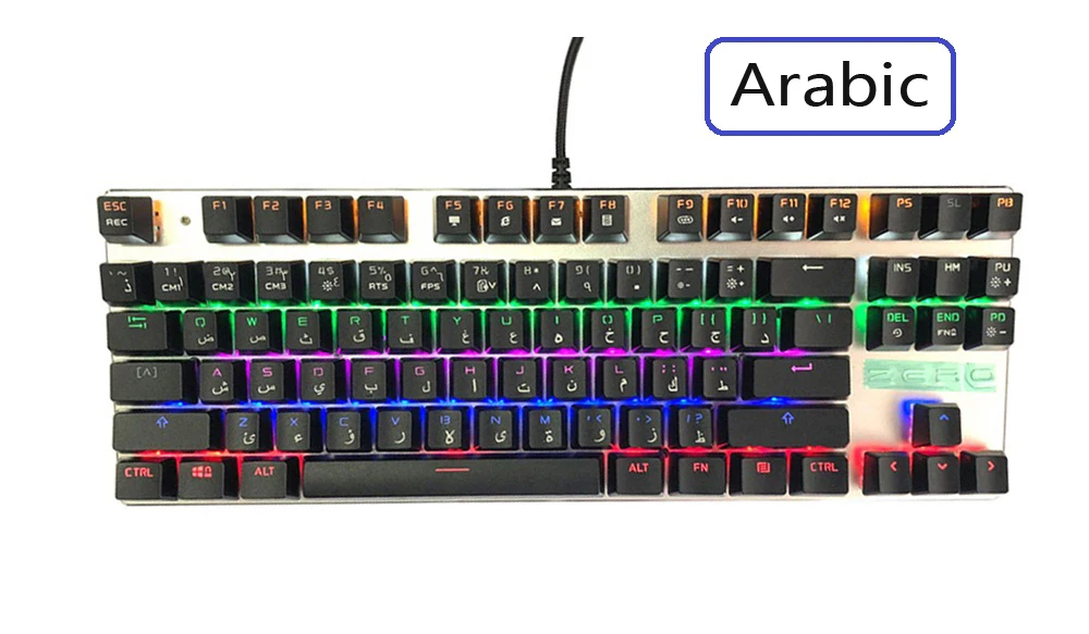 Механическая клавиатура ME TOO ZERO RGB подсветка русская/английская раскладка красный/синий/черный переключатель анти-ореолы игровая клавиатура