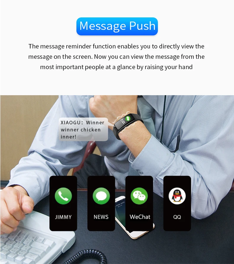 Torntisc C1S smart band Support Heart Rate Blood Pressure Oxygen monitor Activity Tracker Fitness Bracelet for Xiaomi Mi Amazfit IOS (15)