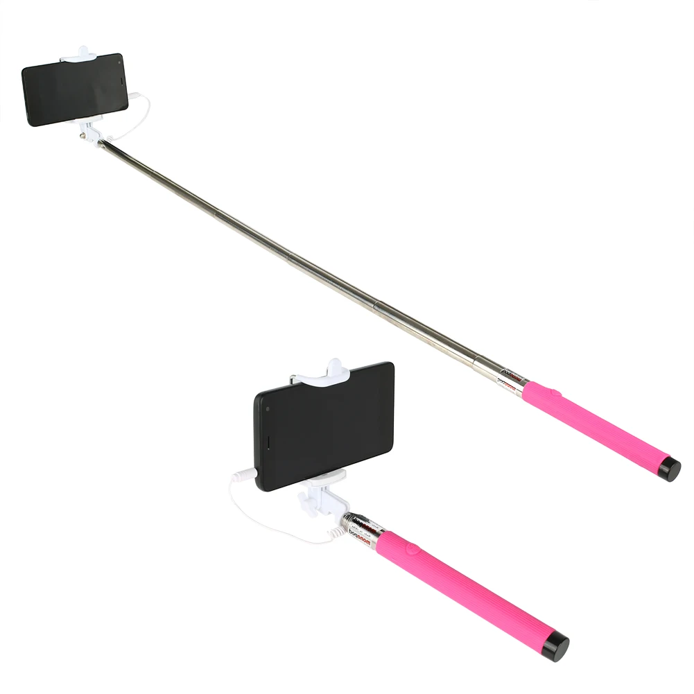 Universal Selfie Sticks Extendable Travel Handheld Self Timer Pole