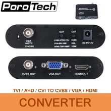 AHD1509 TVI AHD CVI к CVBS VGA HDMI видео конвертер высокой четкости Профессиональный на большое расстояние без задержки анти-помех