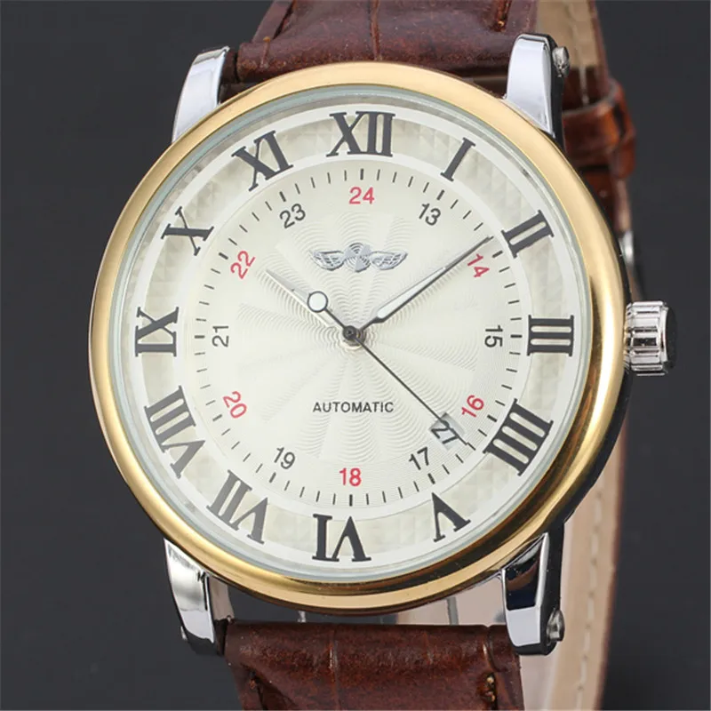 

Top Brand Luxury WINNER Mens Wrist Watch Men Military Sport Clock Automatic Mechanical Watches Male Steel Skeleton Clock Hot 136