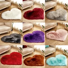 1 шт. 40x50 см мех Нескользящие спальня лохматый ковер коврики шерсть имитация овечьей кожи искусственный Текстиль для дома