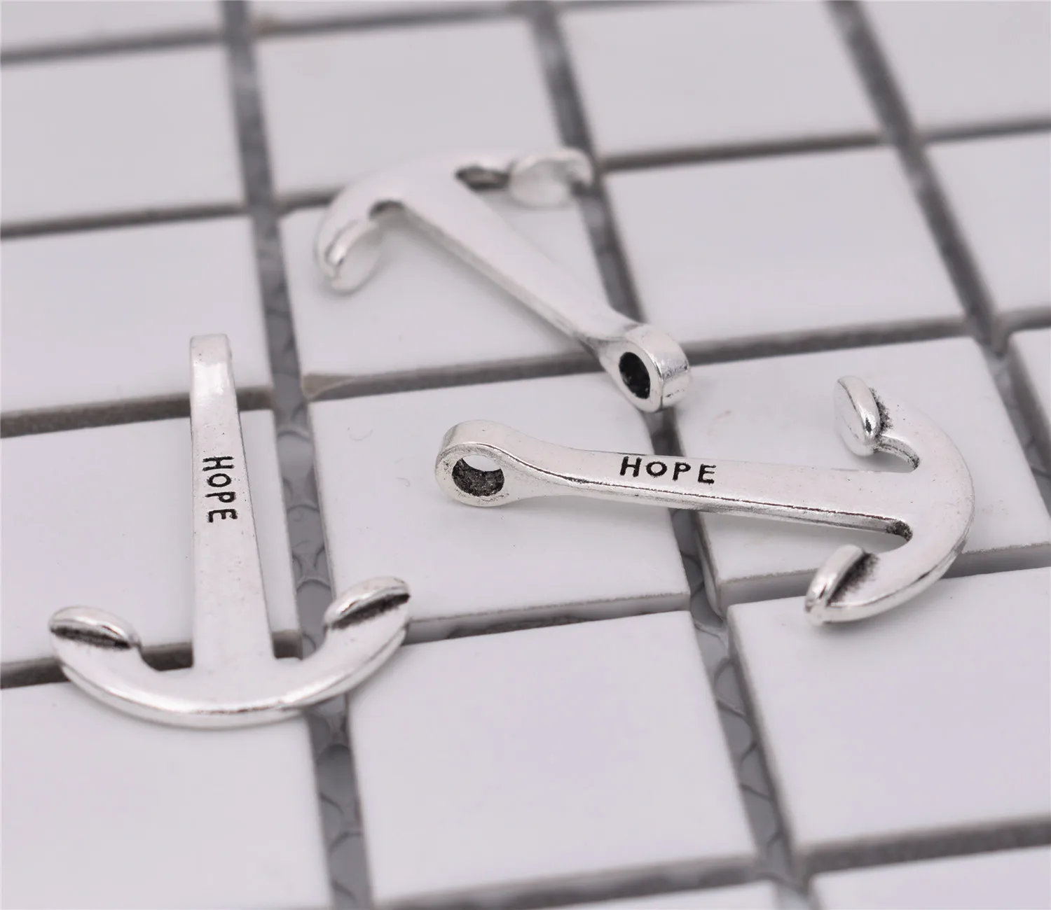 

6pcs Charms Anchor 39*25mm Antique Silver Plated Pendants Making DIY Handmade Tibetan Silver Jewelry