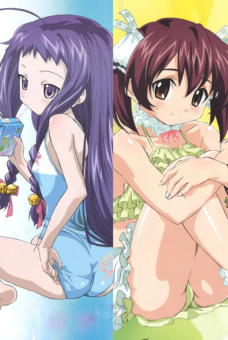 Аниме Mahou Sensei Negima персонажи сексуальная девушка Magister Negi Magi otaku Dakimakura наволочка обнимающая наволочка