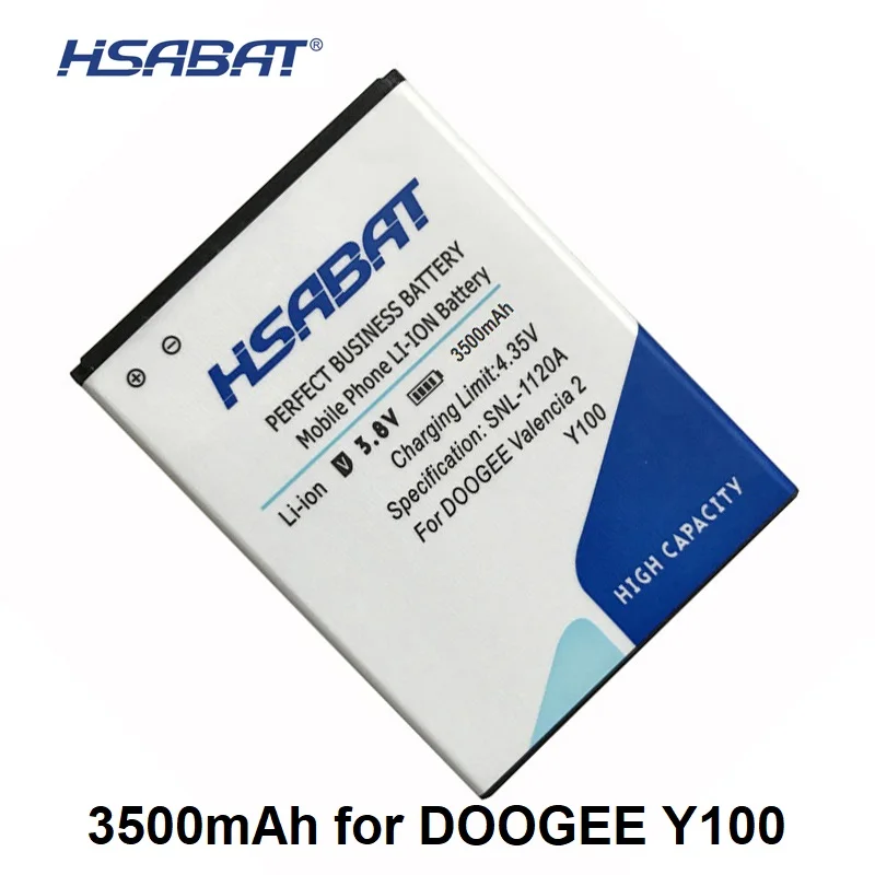 

HSABAT New 3500mAh Mobile Phone Battery Use for DOOGEE Valencia 2 Y100 Battery for Dooge Y100 Pro Phone Battery Accumulator AKKU