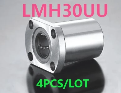 

4PCS/LOT LMH30UU flange type linear ball bearings oval flange linear bearing flanged linear ball bearing CNC router 3D printer