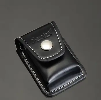 

2019 fashion Handmade leather lighter case Kerosene Lighter cover holder bag Portable USB electronic cigarette lighter box