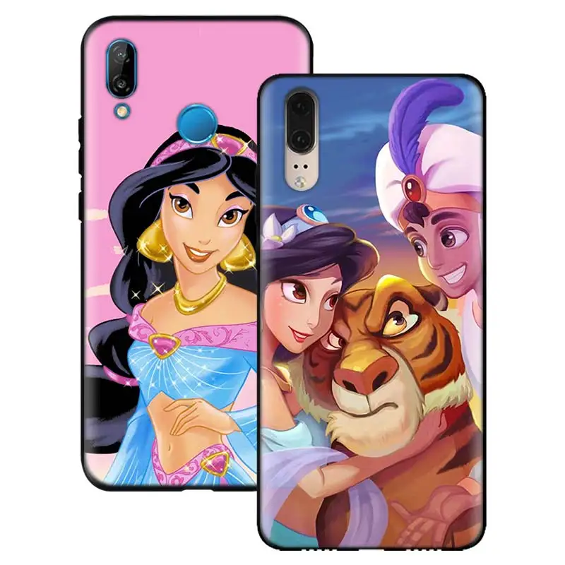 Aladdin Jasmine Princess Black Soft Cases for Huawei P30 P30 Pro P10 P20 Lite P Smart View 20 Soft Silicone cover coque Aladdin Jasmine Princess Black Soft Cases for Huawei P30 P30 Pro P10 P20 Lite P Smart View 20 Soft Silicone cover coque