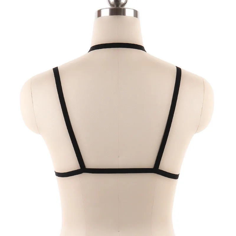 Women Bra Sexy Bandage Bra Women Fashion Ladies Halter Elastic Cage Erotic Hollow Strappy Bralette Bustier Underwear Camis Crop Tops