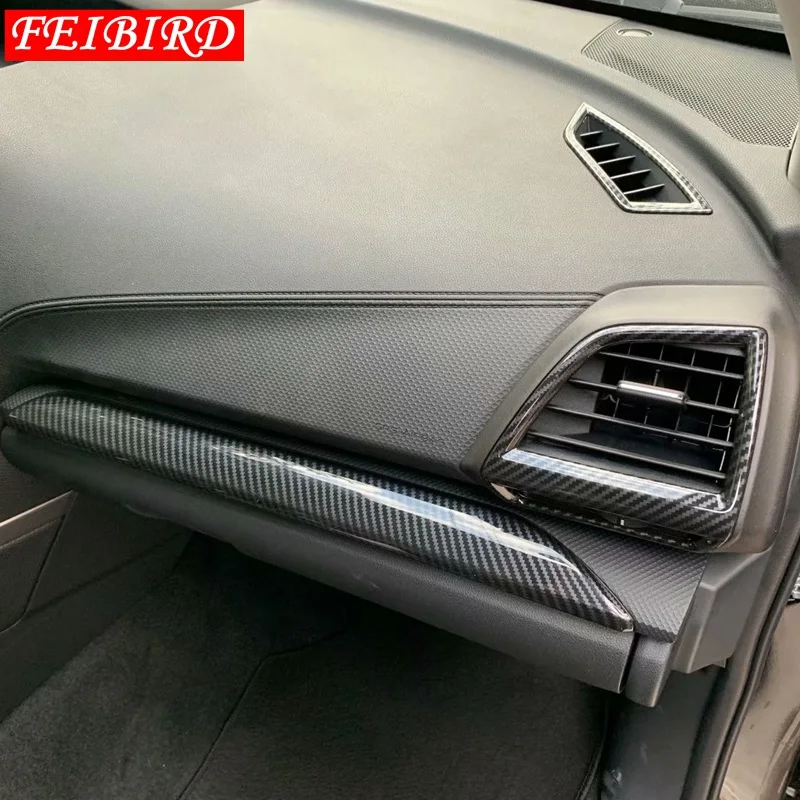 

Interior Mouldings For Subaru Forester 2019 Carbon Fiber Center Air Conditioning Outlet Vent Decoration Cover Trim