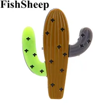 FishSheep New Big Cactus Acrylic Brooches And Pins For Women Cartoon Cute Green Plants Brooch Lapel Pins collection Jewelry Gift fishsheep large women figure acrylic brooches and pins fashion resin girl icon big brooch pins female fashion jewelry accessory