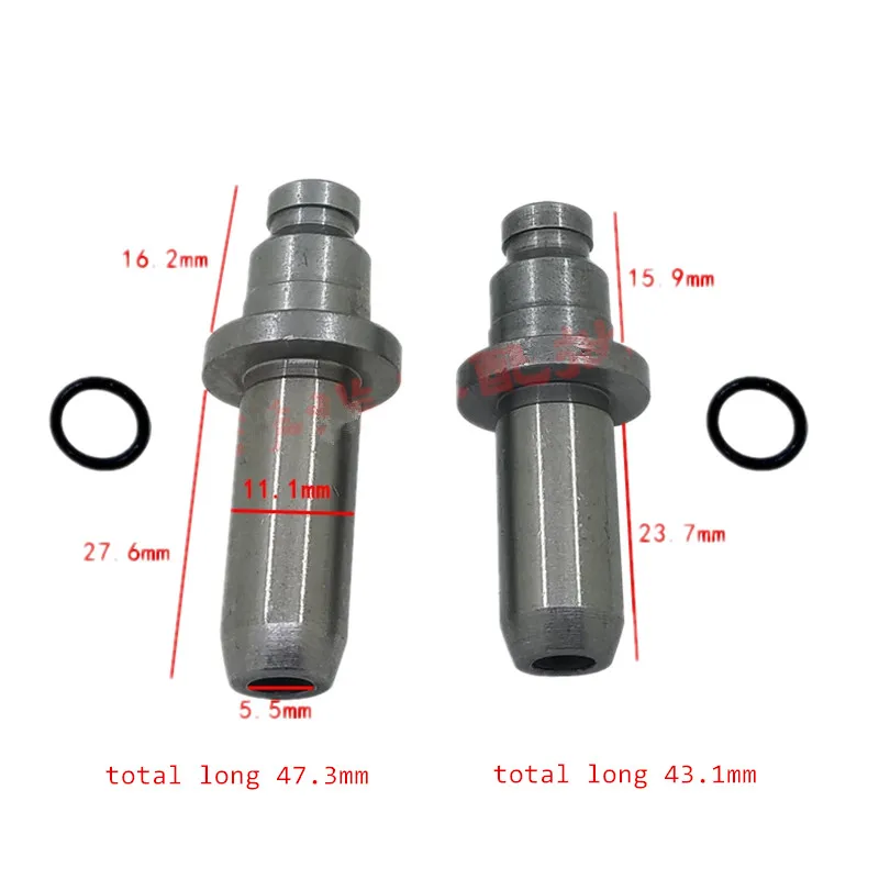 

2 Pcs Motorcycle Engine Parts Valve Stem Guide Pipe For Honda CB125 CBT150 CBT 125 150 CA250 DD250 CM250 QJ250-3 CA DD CM 250