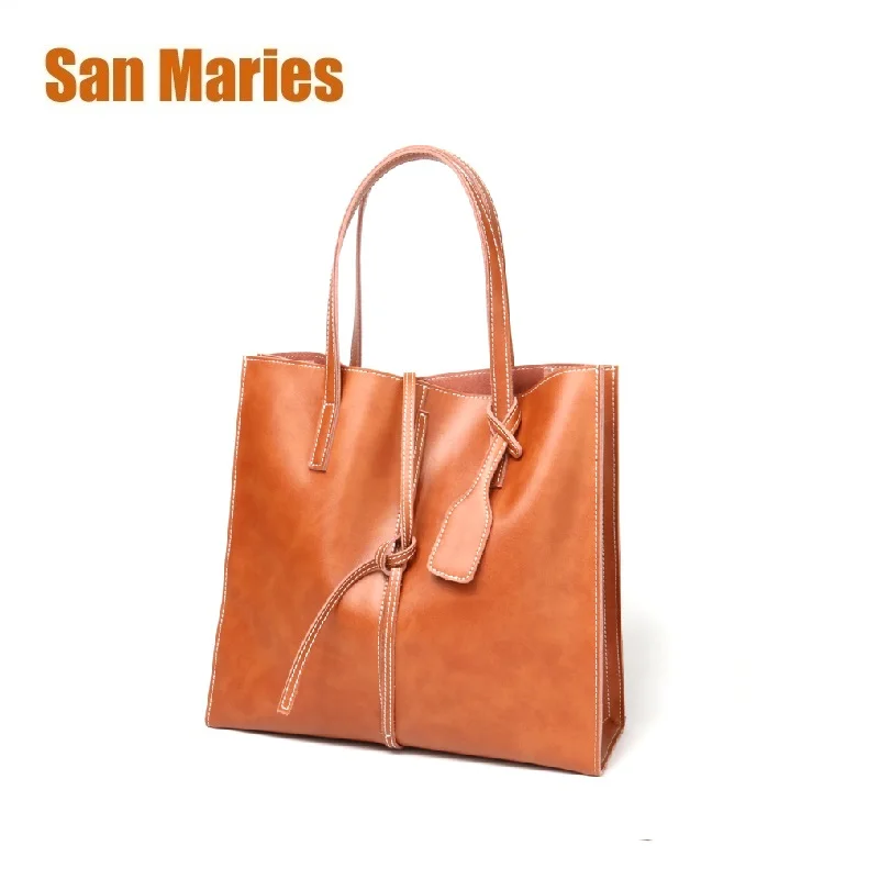 

San Maries 2018 Large Capacity Women Bags Shoulder Tote Bags Bolsos New Women Messenger Bags Famous Designers Leather Handbags