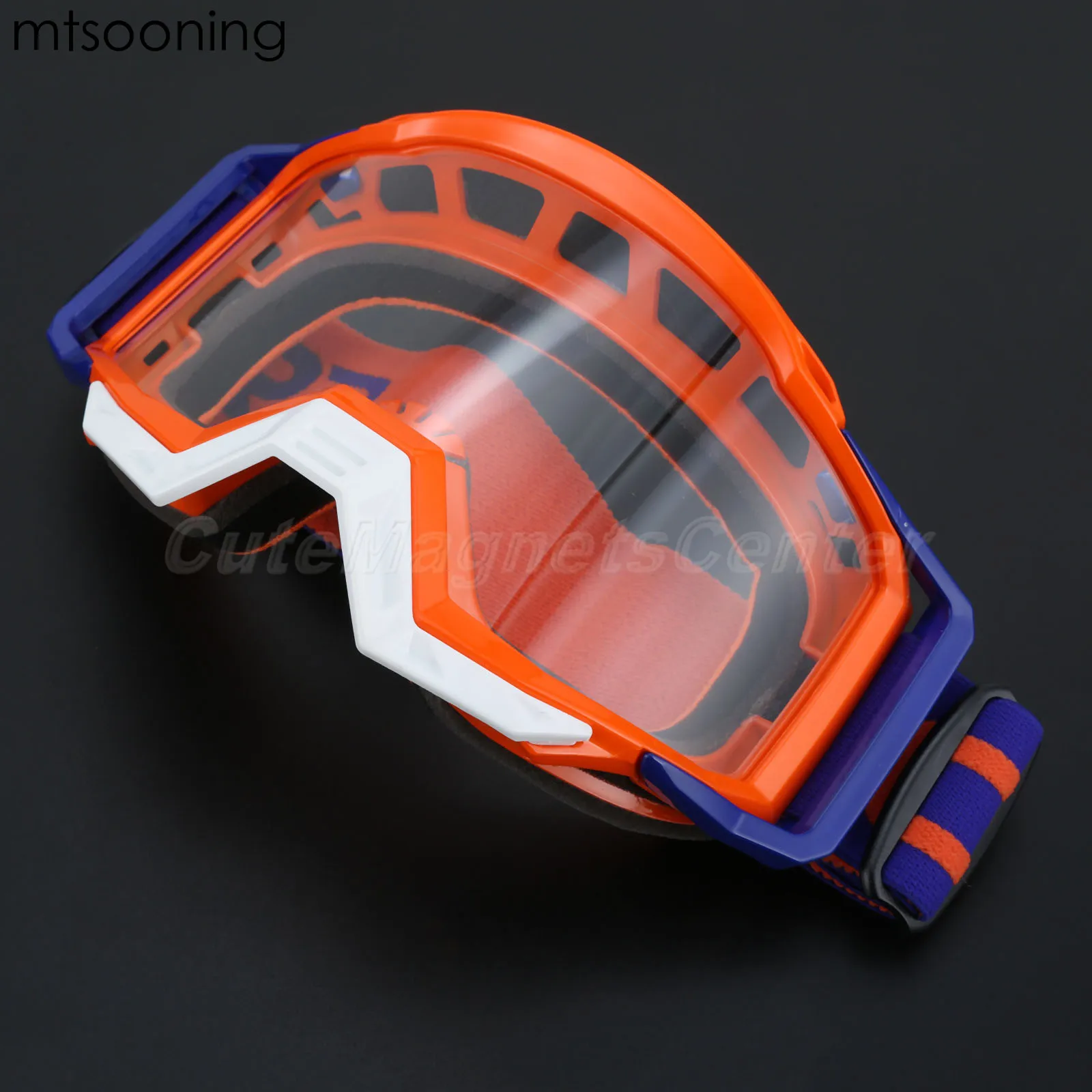 Mtsooning оранжевые мотокросса очки ATV Casque прозрачные мотоциклетные очки гоночные мото велосипедные солнцезащитные очки Gafas