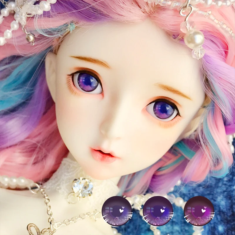 

Doll eyes 12mm-18mm-24mm BJD eyes cartoon eyes for 1/8 1/6 1/4 1/3 BJD SD DD doll accessories doll pressure eyes